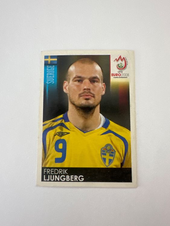 Panini UEFA EURO 2008 – Nr. 403 – Fredrik Ljungberg – Schweizer Edition – Originalfoto Vorderseite