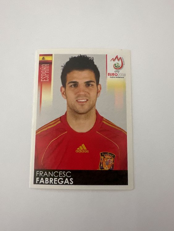 Panini UEFA EURO 2008 – Nr. 427 – Francesc Fabregas – Schweizer Edition – Originalfoto Vorderseite