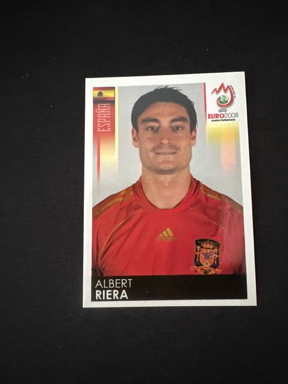 Panini UEFA EURO 2008 – Nr. 431 – Albert Riera – Südamerika-Version – Originalfoto Vorderseite