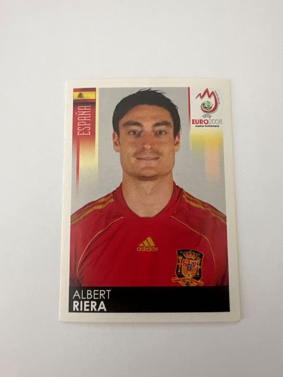 Panini UEFA EURO 2008 – Nr. 431 – Albert Riera – Schweizer Edition – Originalfoto Vorderseite