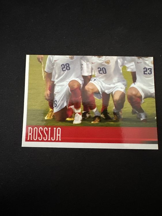 Panini UEFA EURO 2008 – Nr. 439 – Russland Mannschaft Teilbild unten links – Südamerika-Version – Originalfoto Vorderseite
