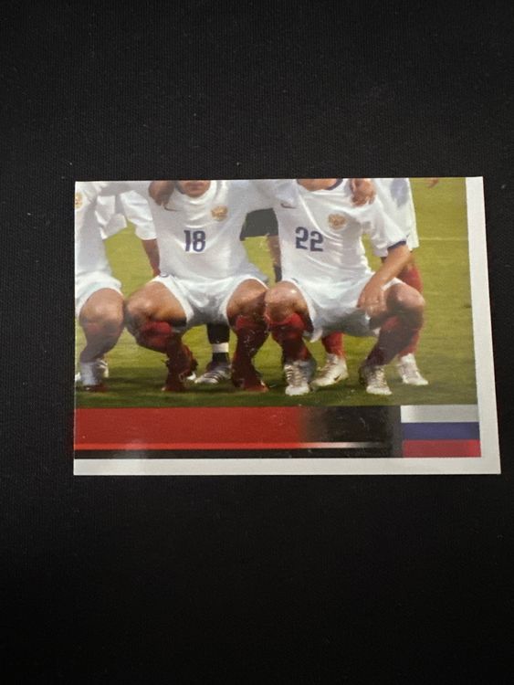 Panini UEFA EURO 2008 – Nr. 440 – Russland Mannschaft Teilbild unten rechts – Südamerika-Version – Originalfoto Vorderseite