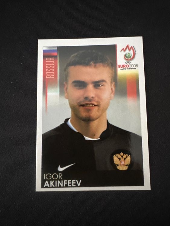 Panini UEFA EURO 2008 – Nr. 442 – Igor Akinfeev – Südamerika-Version – Originalfoto Vorderseite