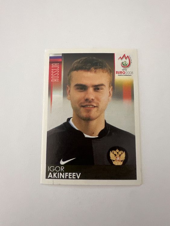 Panini UEFA EURO 2008 – Nr. 442 – Igor Akinfeev – Schweizer Edition – Originalfoto Vorderseite