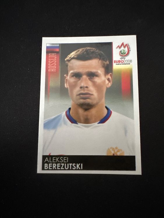Panini UEFA EURO 2008 – Nr. 444 – Aleksei Berezutski – Südamerika-Version – Originalfoto Vorderseite