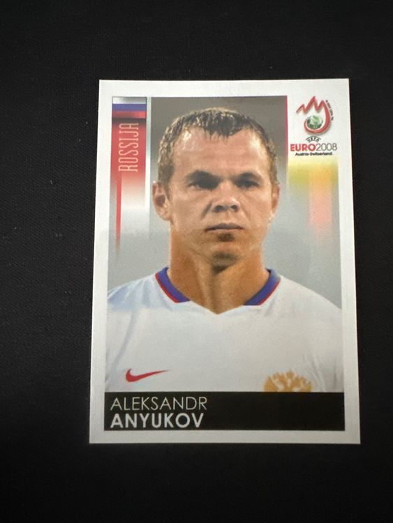 Panini UEFA EURO 2008 – Nr. 445 – Aleksandr Anyukov – Südamerika-Version – Originalfoto Vorderseite