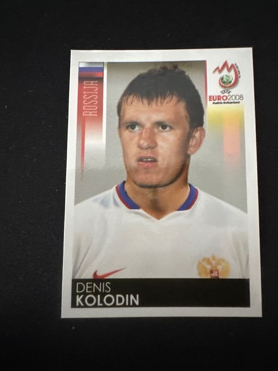 Panini UEFA EURO 2008 – Nr. 447 – Denis Kolodin – Südamerika-Version – Originalfoto Vorderseite