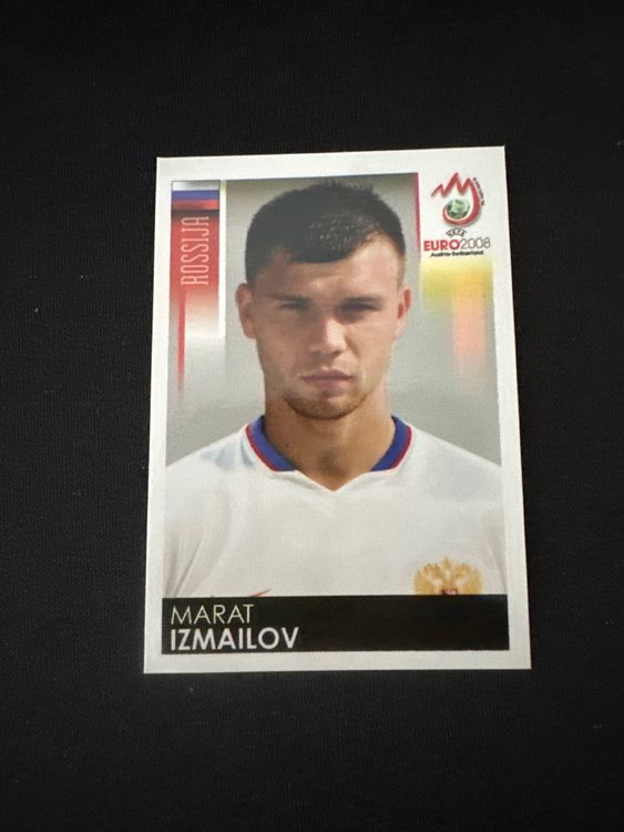 Panini UEFA EURO 2008 – Nr. 448 – Marat Izmailov – Südamerika-Version – Originalfoto Vorderseite