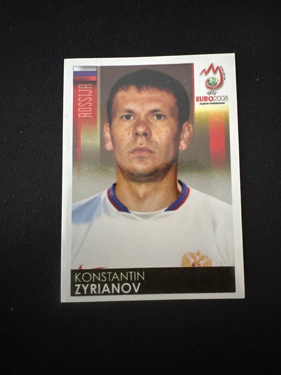 Panini UEFA EURO 2008 – Nr. 452 – Konstantin Zyrianov – Südamerika-Version – Originalfoto Vorderseite