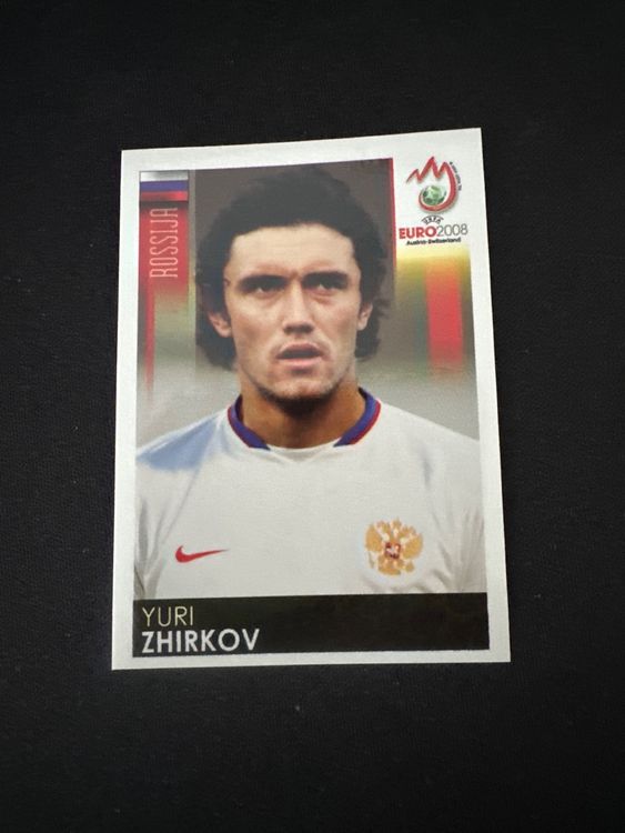 Panini UEFA EURO 2008 – Nr. 455 – Yuri Zhirkov – Südamerika-Version – Originalfoto Vorderseite