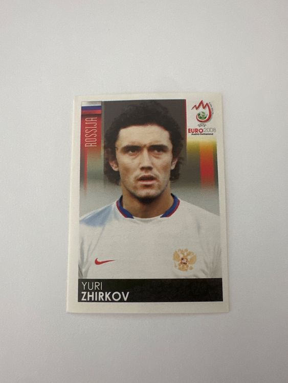 Panini UEFA EURO 2008 – Nr. 455 – Yuri Zhirkov – Schweizer Edition – Originalfoto Vorderseite
