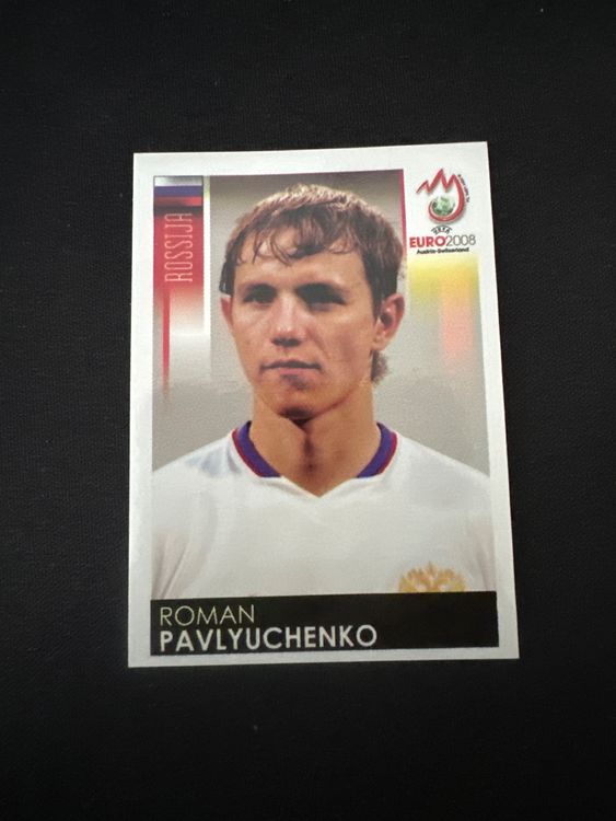 Panini UEFA EURO 2008 – Nr. 457 – Roman Pavlyuchenko – Südamerika-Version – Originalfoto Vorderseite