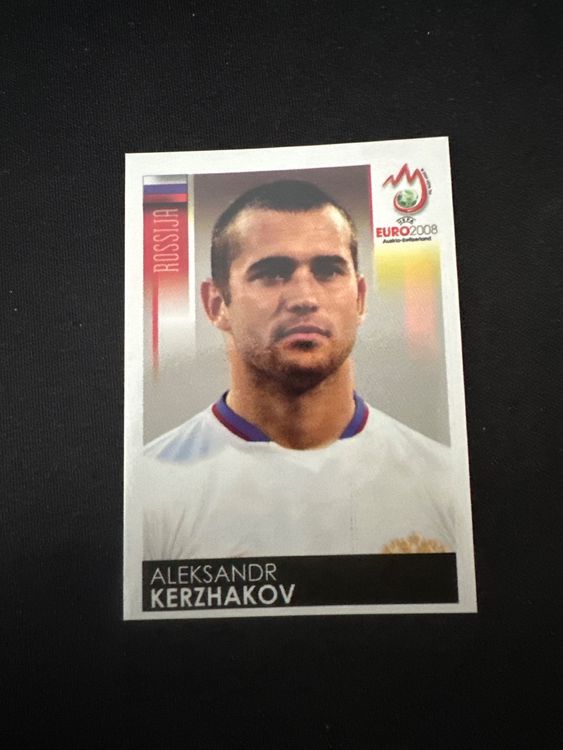 Panini UEFA EURO 2008 – Nr. 458 – Aleksandr Kerzhakov – Südamerika-Version – Originalfoto Vorderseite