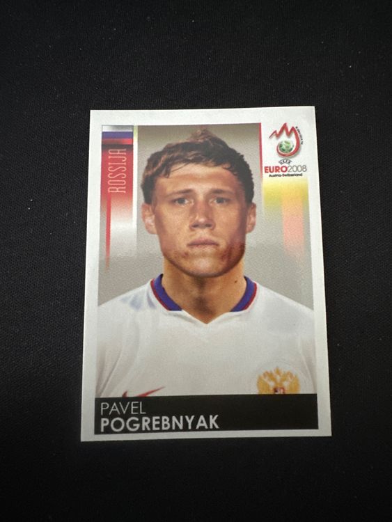Panini UEFA EURO 2008 – Nr. 459 – Pavel Pogrebnyak – Südamerika-Version – Originalfoto Vorderseite