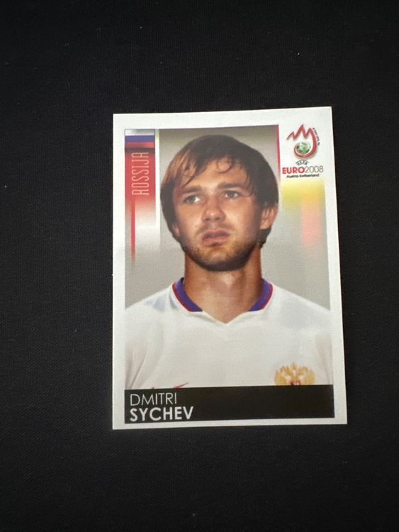 Panini UEFA EURO 2008 – Nr. 460 – Dmitri Sychev – Südamerika-Version – Originalfoto Vorderseite