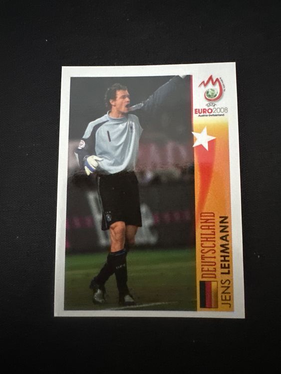 Panini UEFA EURO 2008 – Nr. 467 – Jens Lehmann – Action – Südamerika-Version – Originalfoto Vorderseite