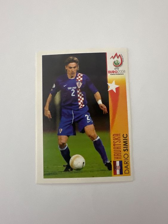 Panini UEFA EURO 2008 – Nr. 474 – Dario Simic – Action – Schweizer Edition – Originalfoto Vorderseite