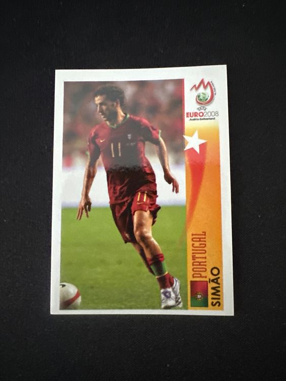 Panini UEFA EURO 2008 – Nr. 481 – Simao – Action – Südamerika-Version – Originalfoto Vorderseite