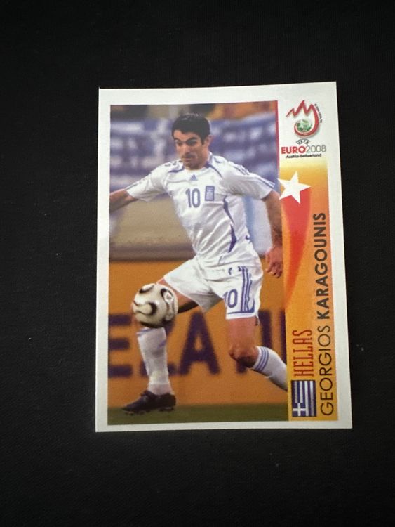 Panini UEFA EURO 2008 – Nr. 483 – Georgios Karagounis – Action – Südamerika-Version – Originalfoto Vorderseite