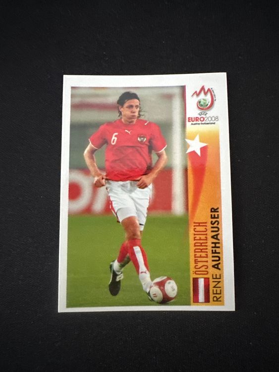 Panini UEFA EURO 2008 – Nr. 486 – Rene Aufhauser – Action – Südamerika-Version – Originalfoto Vorderseite