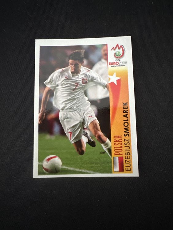 Panini UEFA EURO 2008 – Nr. 487 – Euzebiusz Smolarek – Action – Südamerika-Version – Originalfoto Vorderseite