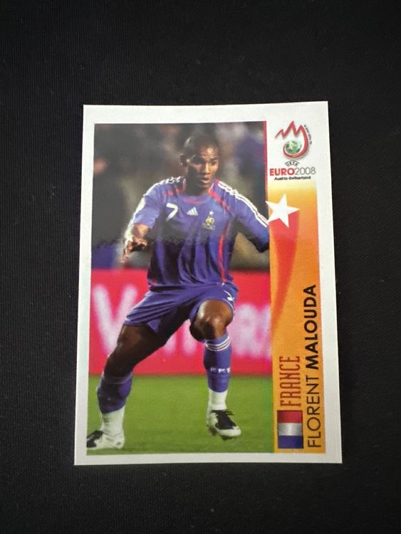 Panini UEFA EURO 2008 – Nr. 490 – Florent Malouda – Action – Südamerika-Version – Originalfoto Vorderseite