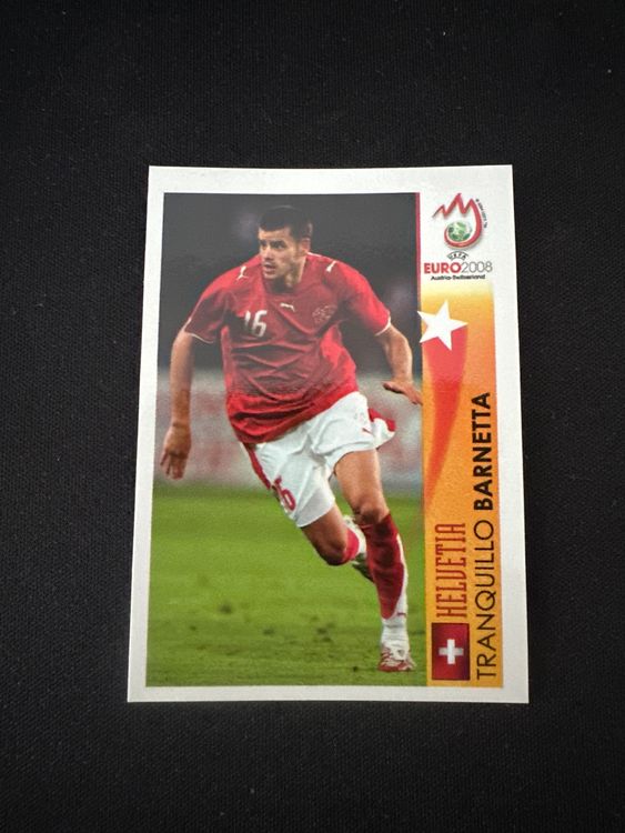 Panini UEFA EURO 2008 – Nr. 491 – Tranquillo Barnetta – Action – Südamerika-Version – Originalfoto Vorderseite
