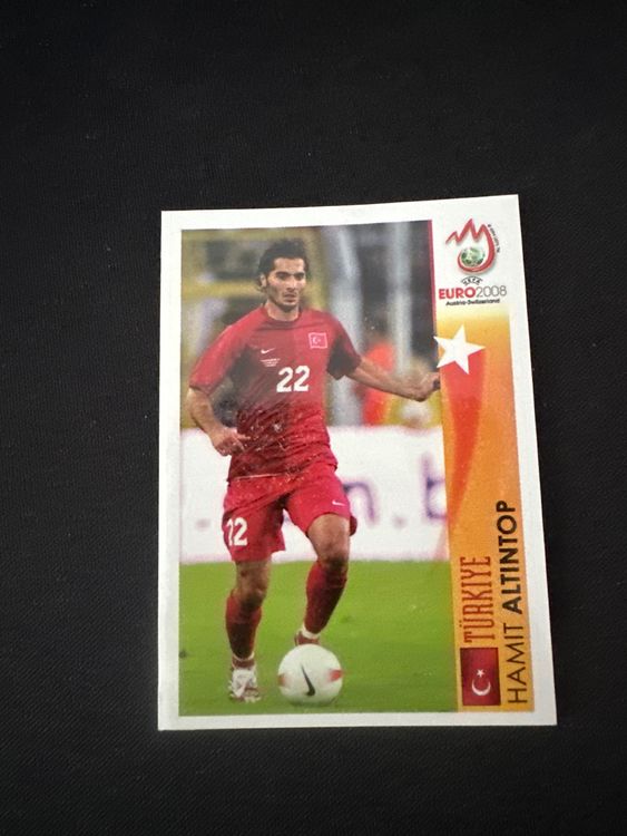 Panini UEFA EURO 2008 – Nr. 493 – Hamit Altintop – Action – Südamerika-Version – Originalfoto Vorderseite