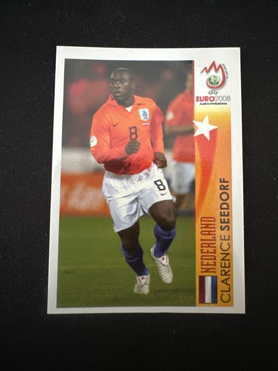Panini UEFA EURO 2008 – Nr. 498 – Clarence Seedorf – Action – Südamerika-Version – Originalfoto Vorderseite