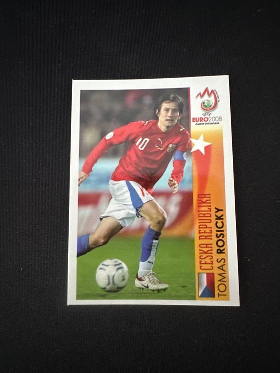 Panini UEFA EURO 2008 – Nr. 500 – Tomas Rosicky – Action – Südamerika-Version – Originalfoto Vorderseite