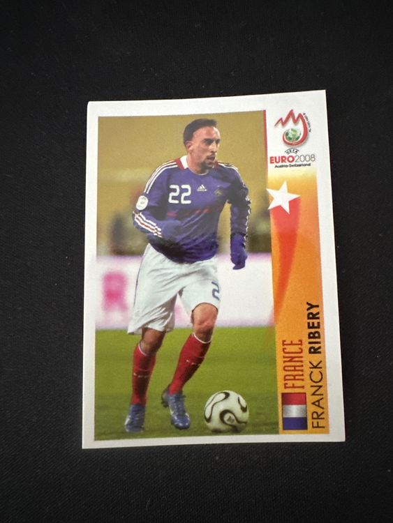 Panini UEFA EURO 2008 – Nr. 502 – Franck Ribery – Action – Südamerika-Version – Originalfoto Vorderseite
