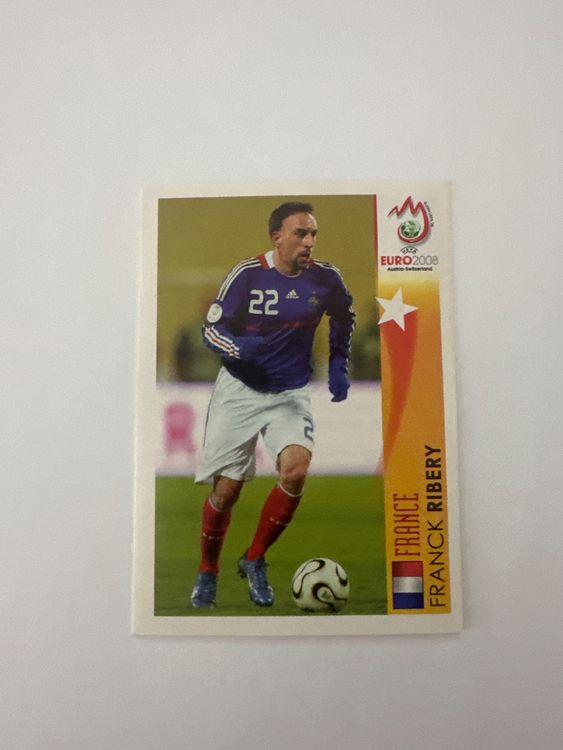 Panini UEFA EURO 2008 – Nr. 502 – Franck Ribery – Action – Schweizer Edition – Originalfoto Vorderseite