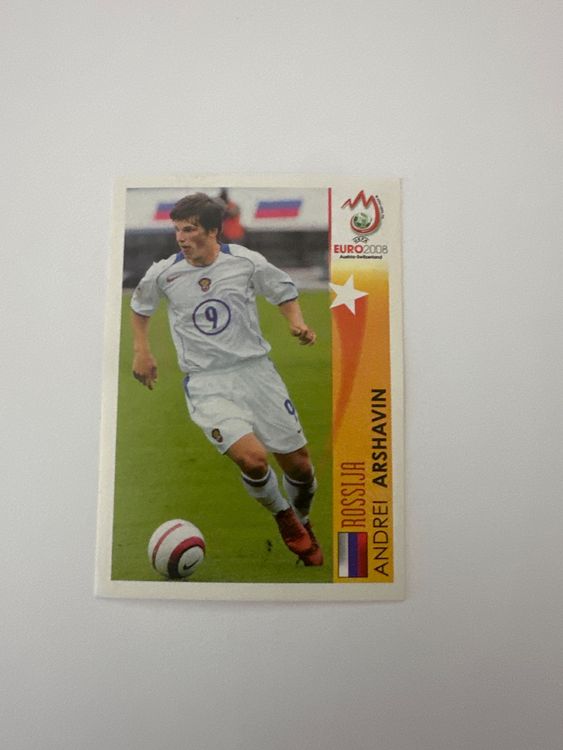 Panini UEFA EURO 2008 – Nr. 503 – Andrei Arshavin – Action – Schweizer Edition – Originalfoto Vorderseite