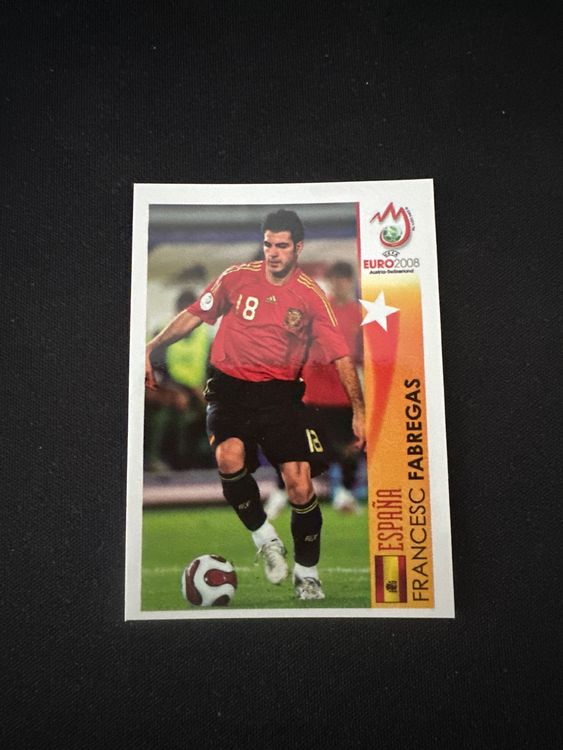 Panini UEFA EURO 2008 – Nr. 504 – Francesc Fabregas – Action – Südamerika-Version – Originalfoto Vorderseite