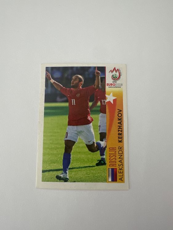 Panini UEFA EURO 2008 – Nr. 510 – Aleksandr Kerzhakov – Action – Schweizer Edition – Originalfoto Vorderseite