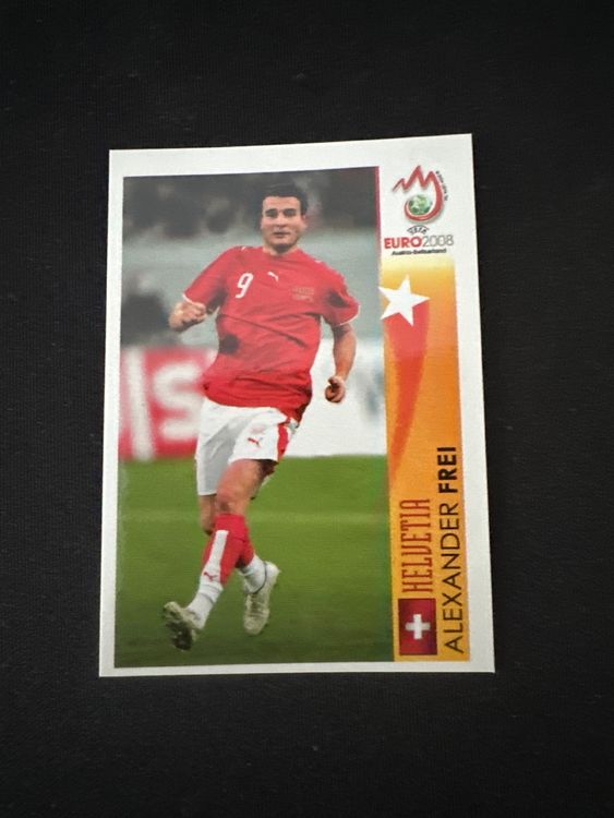 Panini UEFA EURO 2008 – Nr. 512 – Alexander Frei – Action – Südamerika-Version – Originalfoto Vorderseite