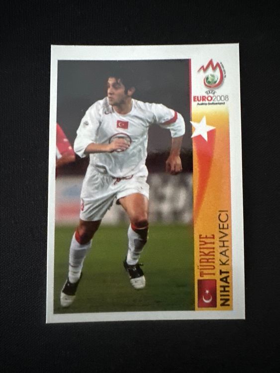 Panini UEFA EURO 2008 – Nr. 517 – Nihat Kahveci – Action – Südamerika-Version – Originalfoto Vorderseite