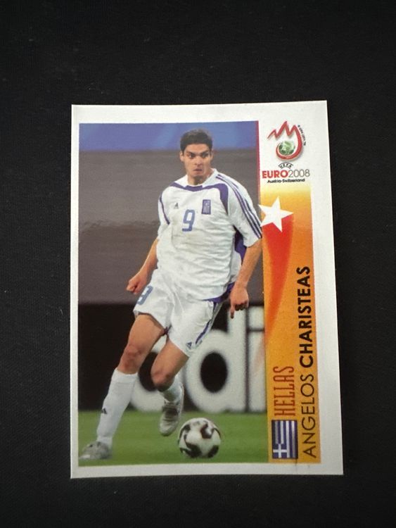Panini UEFA EURO 2008 – Nr. 518 – Angelos Charisteas – Action – Südamerika-Version – Originalfoto Vorderseite