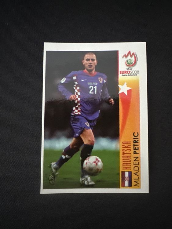 Panini UEFA EURO 2008 – Nr. 523 – Mladen Petric – Action – Südamerika-Version – Originalfoto Vorderseite