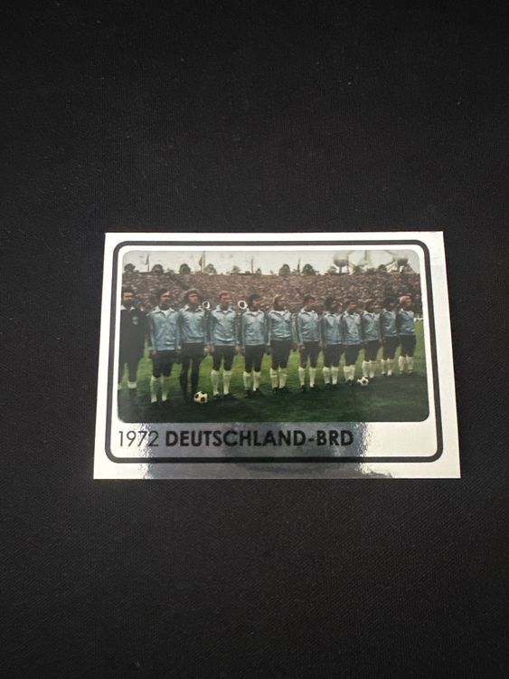 Panini UEFA EURO 2008 – Nr. 527 – Europameister 1972 Deutschland BRD – Südamerika-Version – Originalfoto Vorderseite