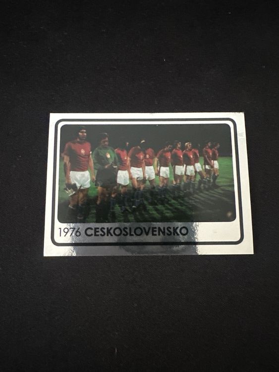 Panini UEFA EURO 2008 – Nr. 528 – Europameister 1976 Tschechoslowakei – Südamerika-Version – Originalfoto Vorderseite