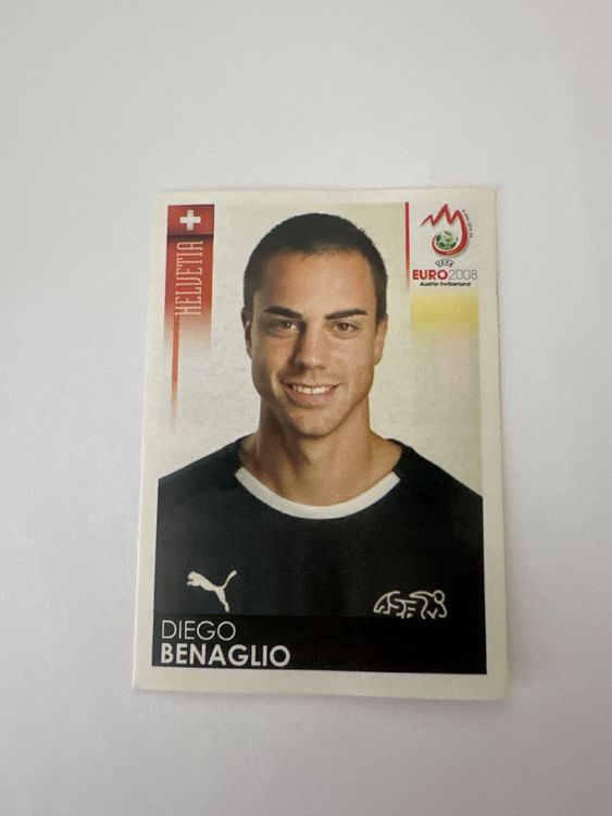 Panini UEFA EURO 2008 – Nr. 52 – Diego Benaglio – Schweizer Edition – Originalfoto Vorderseite