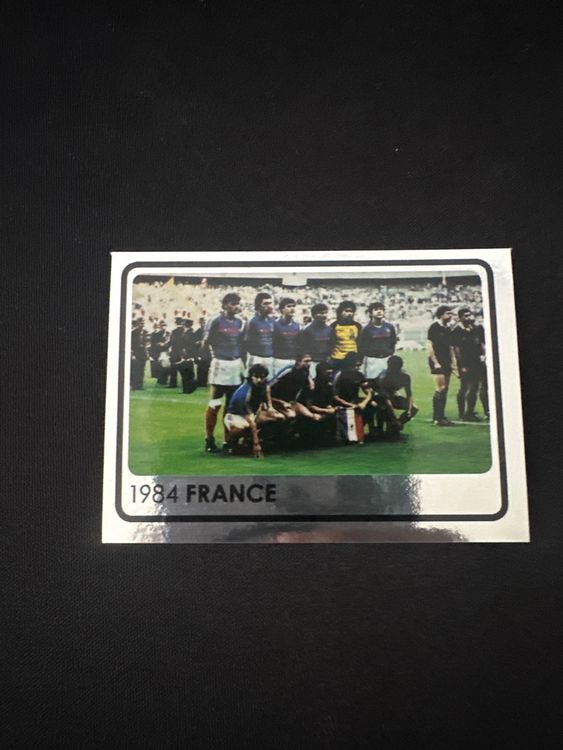 Panini UEFA EURO 2008 – Nr. 530 – Europameister 1984 Frankreich – Südamerika-Version – Originalfoto Vorderseite