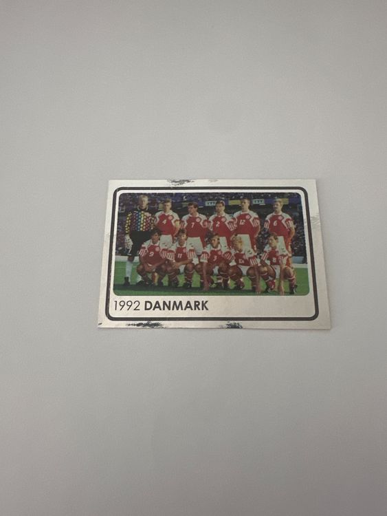 Panini UEFA EURO 2008 – Nr. 532 – Europameister 1992 Dänemark – Schweizer Edition – Originalfoto Vorderseite