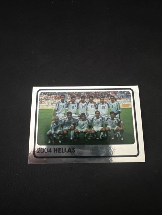 Panini UEFA EURO 2008 – Nr. 535 – Europameister 2004 Griechenland – Südamerika-Version – Originalfoto Vorderseite