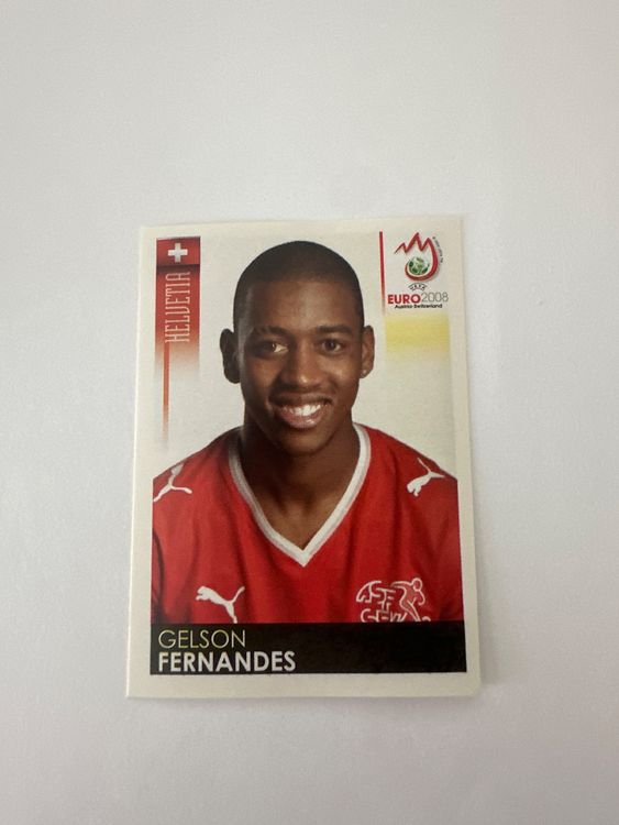 Panini UEFA EURO 2008 – Nr. 61 – Gelson Fernandes – Schweizer Edition – Originalfoto Vorderseite