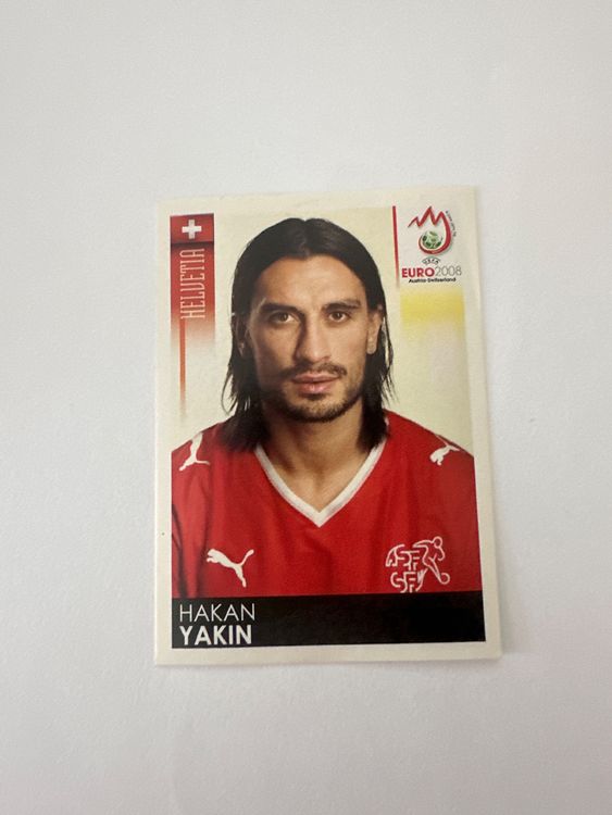 Panini UEFA EURO 2008 – Nr. 64 – Hakan Yakin – Schweizer Edition – Originalfoto Vorderseite