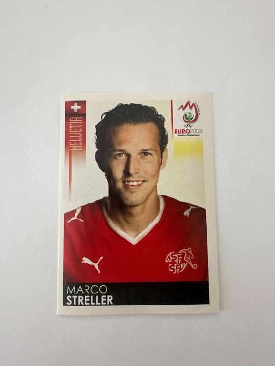 Panini UEFA EURO 2008 – Nr. 70 – Marco Streller – Schweizer Edition – Originalfoto Vorderseite
