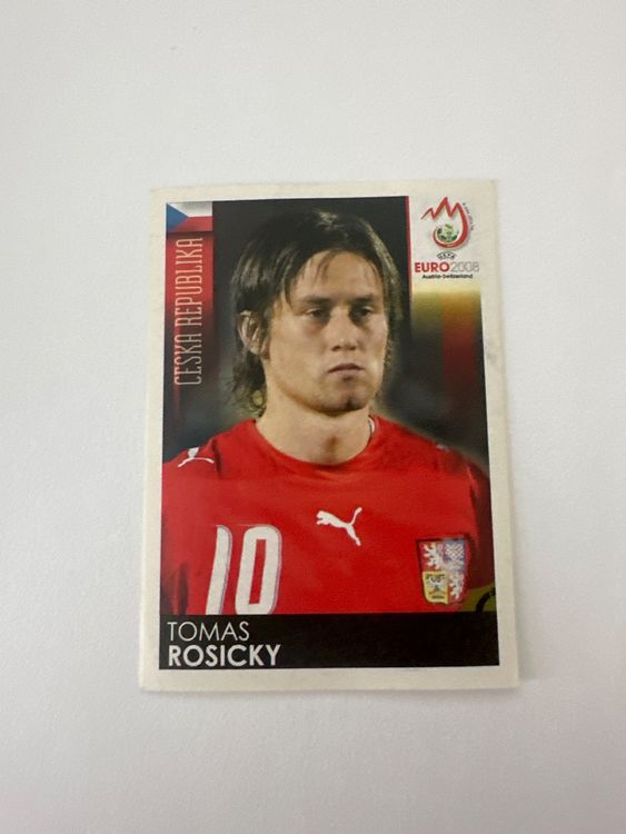Panini UEFA EURO 2008 – Nr. 91 – Tomas Rosicky – Schweizer Edition – Originalfoto Vorderseite