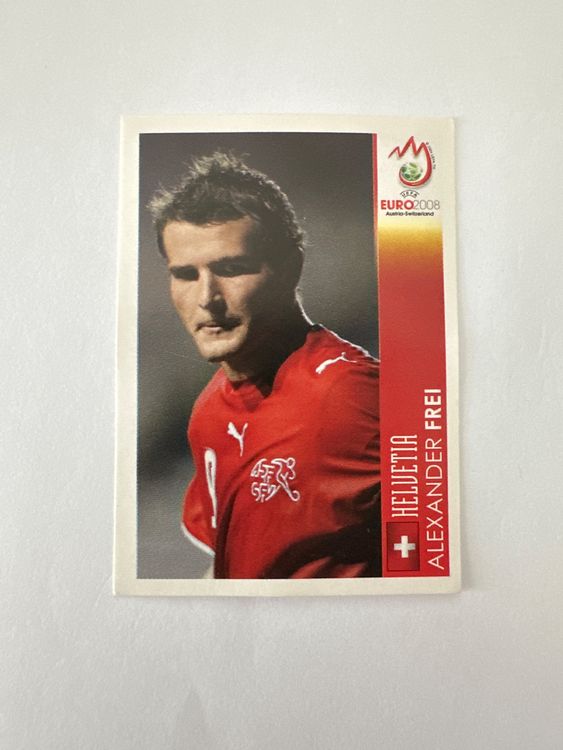Panini UEFA EURO 2008 – Nr. P5 – Alexander Frei – Action – Schweizer Edition – Originalfoto Vorderseite